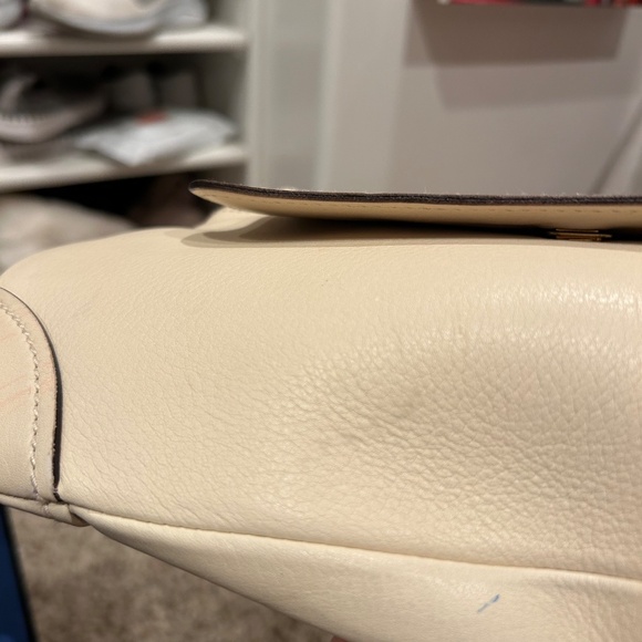 Vintage Gucci Cream Leather Top Handle Shoulder Bag | 90s–Early 2000s - Picture 14 of 16